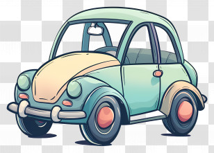 Car - Cute Cartoon Car Illustration Transparent PNG