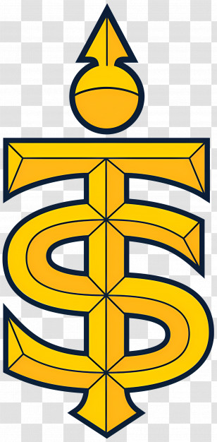 Toronto Sceptres Logo - Yellow Geometric Symbol With Arrow Transparent PNG