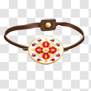 Raksha Bandhan - Decorative Leather Belt Transparent PNG