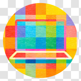 Computer Icon - Colorful Laptop Design Transparent PNG