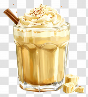 Milkshake - Delicious Milkshake With Whipped Cream Transparent PNG
