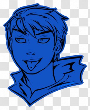 Forehead Cobalt Blue Clip Art - Head - Exo Icon Transparent PNG