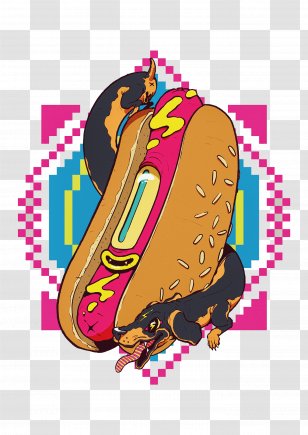 Hot Dog Illustration - Food Transparent PNG