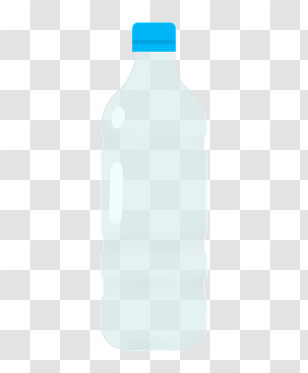Food - Transparent Water Bottle With Blue Cap Transparent PNG