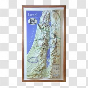 Land Of Israel Holy Raised-relief Map Topographic Transparent PNG