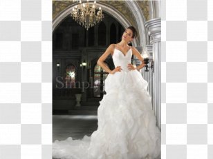 Wedding Dress Shoulder Cocktail Gown - Bridal Accessory Transparent PNG