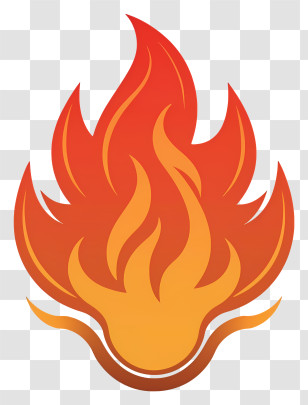 Art - Orange Flame Icon Design Transparent PNG