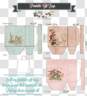 Paper Bag Gift Wrapping - Dollhouse Transparent PNG