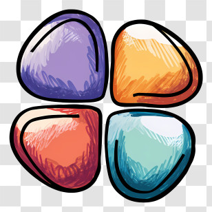 Teams Logo - Colorful Abstract Shapes Transparent PNG
