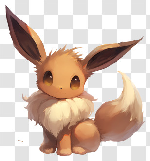 Eevee Pokémon - Cute Eevee Character Illustration Transparent PNG