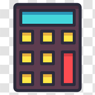 Education - Colorful Calculator Transparent PNG