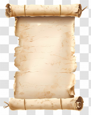Parchment Scroll - Vintage Parchment Scroll For Historical Themes Transparent PNG