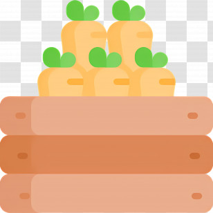 Harvest Box - Crate Of Fresh Carrots Transparent PNG