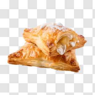National Apple Turnover Day - Flaky Pastry With Cream Filling Transparent PNG