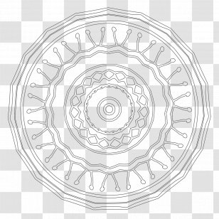 Circular Saw Blade Wood Cutting - Drawing - Mandalas Transparent PNG