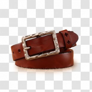 Belt Brown Buckle Jeans - Designer - Leather Square Transparent PNG