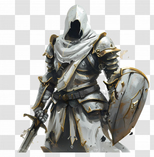 Paladin - Medieval Knight In Armor Illustration Transparent PNG
