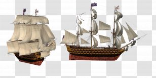 Ship Boat Sail - Of The Line Transparent PNG