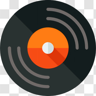 Cd - Vinyl Record Illustration For Music Enthusiasts Transparent PNG