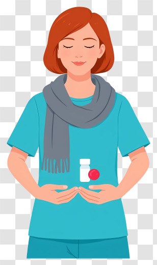 Woman Giving Medicine - Woman With Medicine For Health Transparent PNG