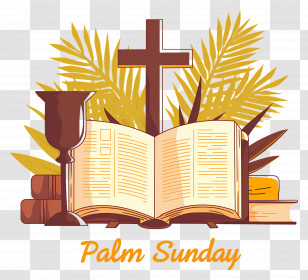 Palm Sunday - Palm Sunday Religious Illustration Transparent PNG