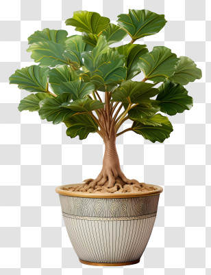 Bonsai Tree - Beautiful Potted Decorative Tree Transparent PNG