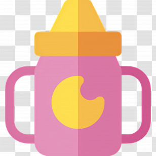 Baby Cup - Pink Sippy Cup Transparent PNG
