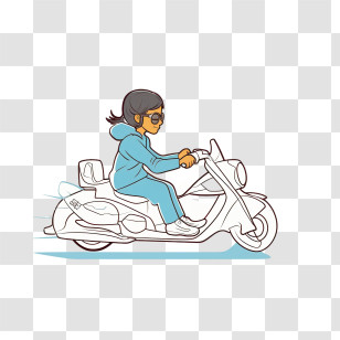 Girl
 - Person Riding A Scooter Transparent PNG