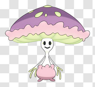 Shiinotic - Whimsical Mushroom Creature Transparent PNG