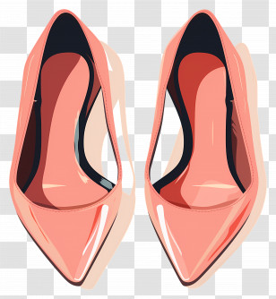 Woman Shoes - Pink High Heels Transparent PNG