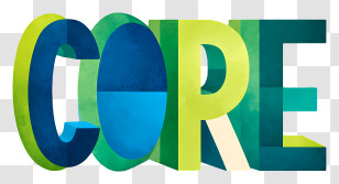 Core Logo - Vibrant CORE Typography Transparent PNG