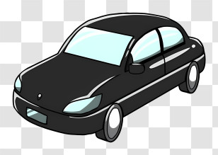 Icon - Black Sedan Car Illustration Transparent PNG