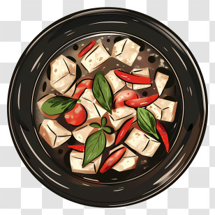 Tom Yum Goong - Tofu And Vegetable Dish Transparent PNG