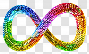 Rainbow Infinity Sign - Colorful Infinity Symbol Transparent PNG