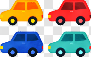 Icon - Colorful Toy Cars For Children Transparent PNG