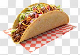 Taco - Taco With Toppings Transparent PNG