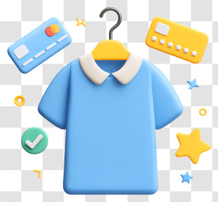 Shopping Experience - Cute Shirt E-commerce Icon Transparent PNG
