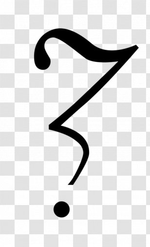 Question Mark Irony Punctuation Full Stop Doubt - Text - Monochrome Transparent PNG