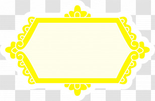 Yellow Pattern Line Area Meter Transparent PNG