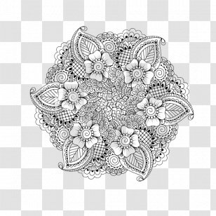 Coloring Book Mandala Adult Page Ajna Transparent PNG