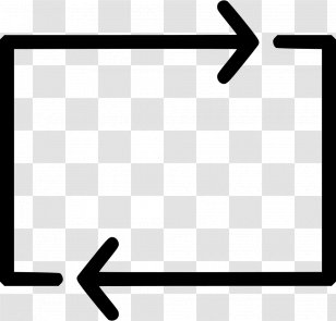 Arrow - Black And White - Rectangle Transparent PNG
