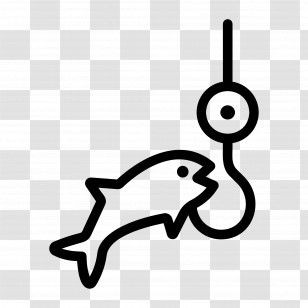 Fishing Hooks - Fish Hook Icon With Bait Transparent PNG