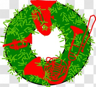 Clip Art Brass Instruments Free Content Image Quintet - Music - Large Christmas Wreaths Transparent PNG