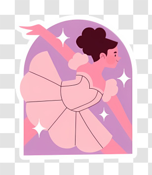 Dancer - Ballet Dancer In Pink Tutu Transparent PNG