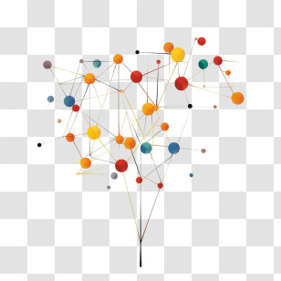 National Happiness Happens Day - Colorful Network Tree Diagram Transparent PNG