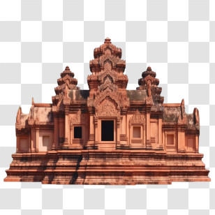 Cambodia - Traditional Asian Temple With Architectural Details Transparent PNG