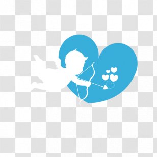Valentines Day Cupid Falling In Love - Red Transparent PNG