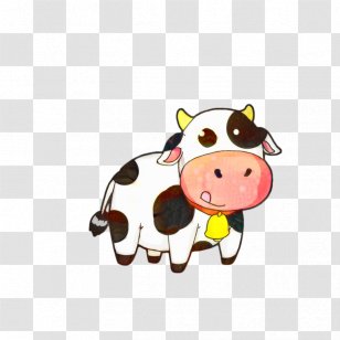 Cow Cartoon - Livestock - Fawn Smile Transparent PNG