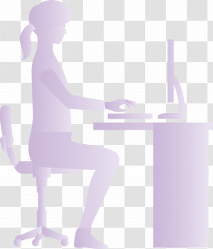 Deskwork Working Transparent PNG