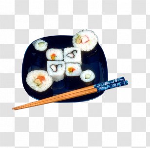 Sushi Japanese Cuisine Chinese Makizushi Middle Eastern - Tableware - Platter Transparent PNG